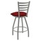 Holland Bar Stool Co 25" Swivel Counter Stool, Nickel Finish, Graph Ruby Seat X410 - alternate 3